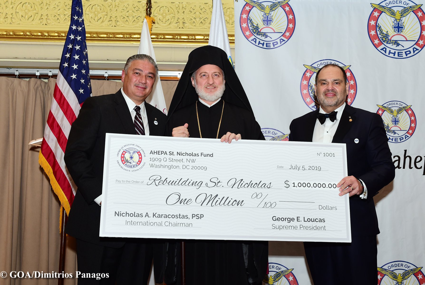 AHEPA Fulfills $1 Million Commitment to Rebuild Saint Nicholas