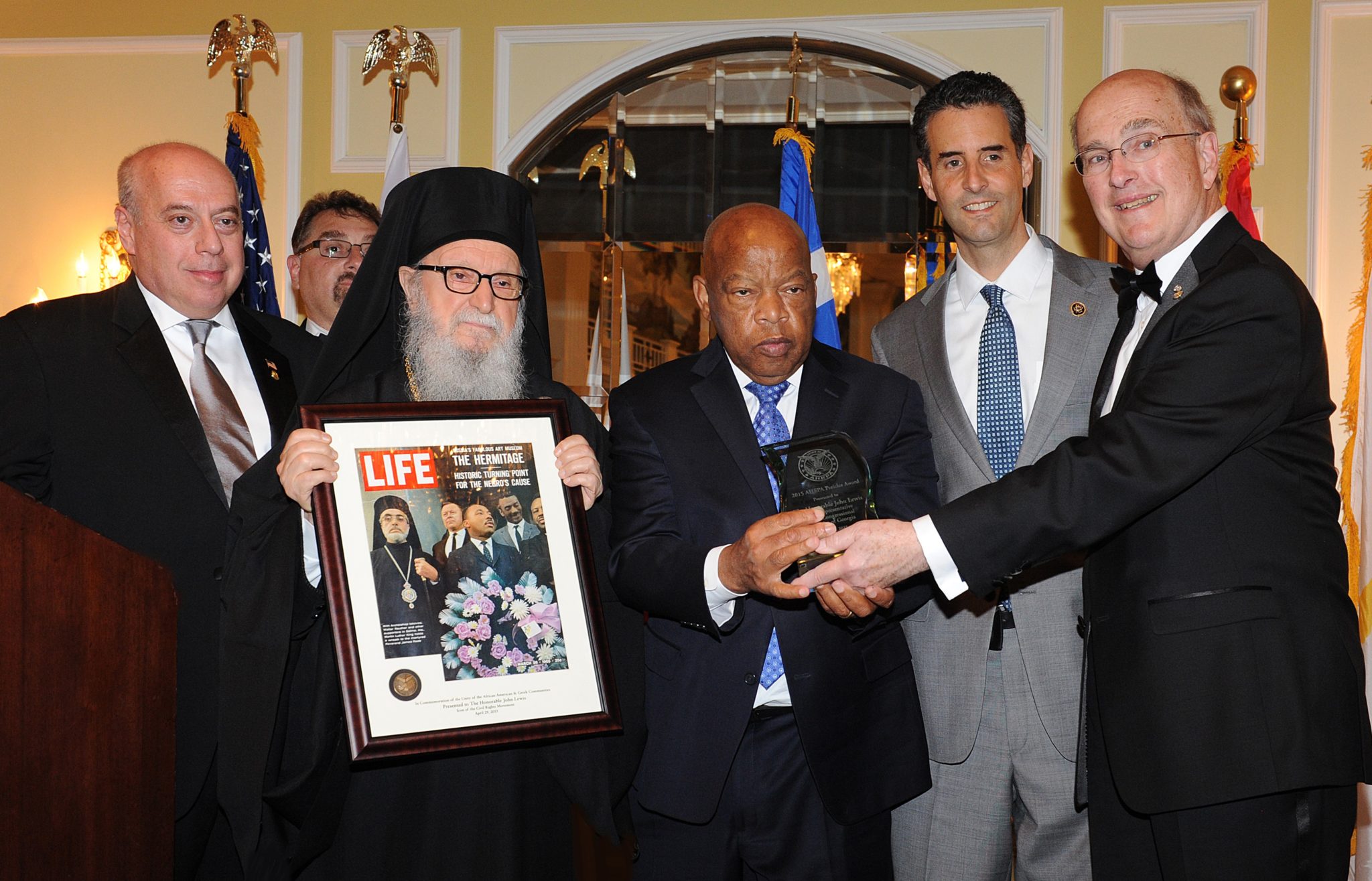 Congressman John Lewis of Georgia was the recipient of the 2015 AHEPA Pericles Award during Wednesday night's 41st AHEPA Biennial National Banquet in Washington, DC.