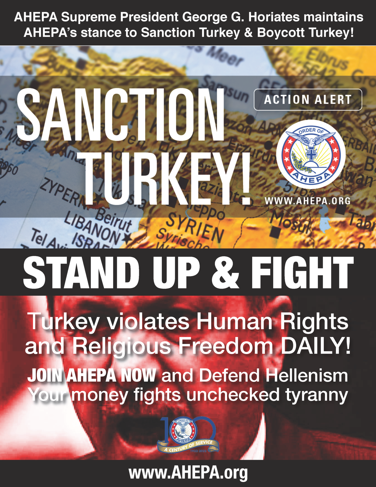 Sanction Turkey! Stand Up and Fight!