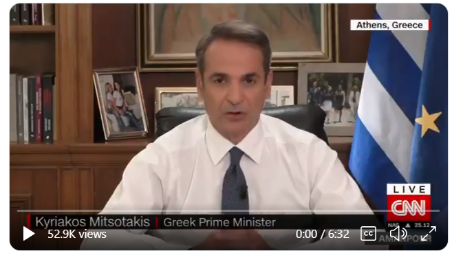AHEPA Applauds Greek Prime Minister’s Message during CNN Interview