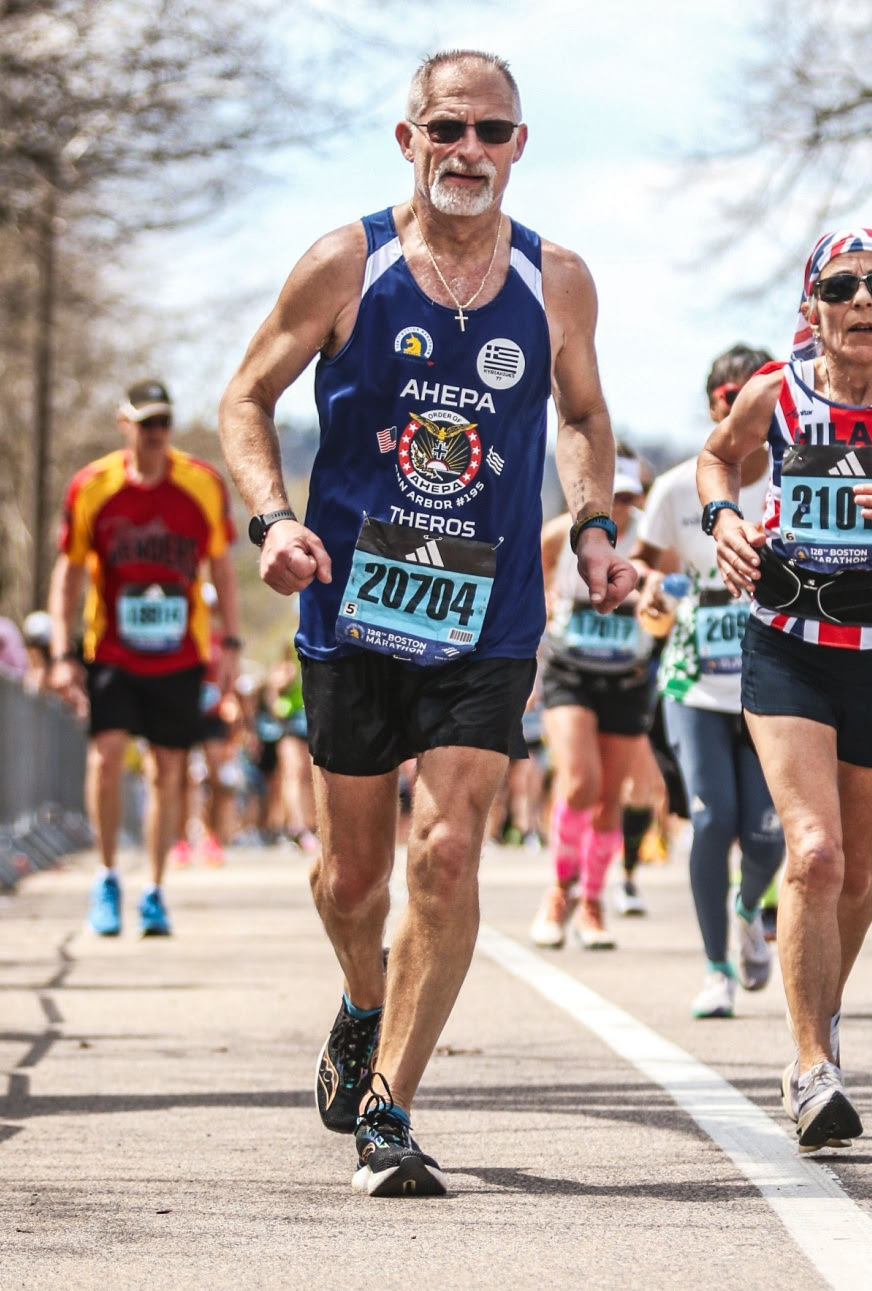 Theros Completes Boston Marathon for JTG