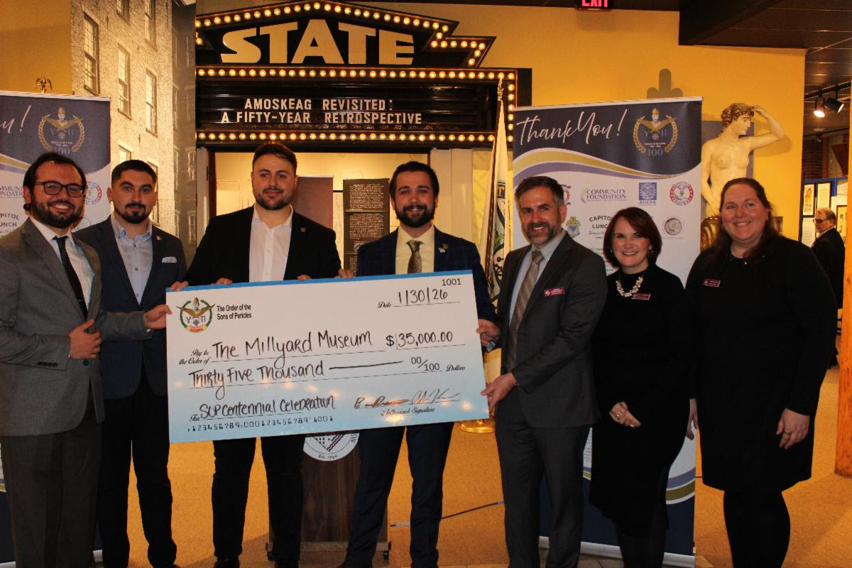 Sons of Pericles Celebrate Centennial Anniversary, Donate $35,000 to Museum, $5,000 to Church Library Restoration